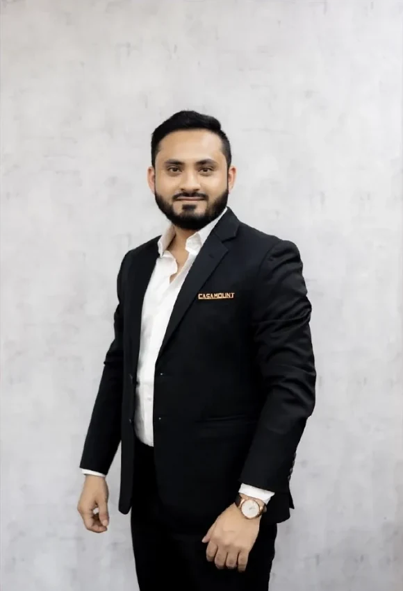 Azad Mazarbhuiya, founder of Casamount Real Estate